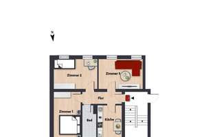 Wohnen im Altbauhaus in der Stadtmitte // 1.OG. Links – Rilkehof 3, 38440 Stadtmitte (Ortsteil), Wolfsburg – Vorschaubild 5