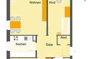 Tolle 3-Zimmer-Wohnung mit Terrasse und kl. Garten in Reislingen S/W – V.-Droste-Hülshoff-Str. 43, 38446 Reislingen, Wolfsburg – Vorschaubild 2