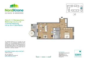 2 MONATE MIETFREI* Neubau Hannover KRONSRODE: Einbauküche, Balkon, Fußbodenheizung, Keller, Lift, TG – Kattenbrookstrift 61, 30539 Bemerode, Hannover – Vorschaubild 10