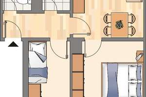 Sofort verfügbare 3-Zimmer-Wohnung in Bochum Harpen – Castroper Hellweg 5, 44805 Kornharpen/Voede-Abzweig, Bochum – Vorschaubild 2