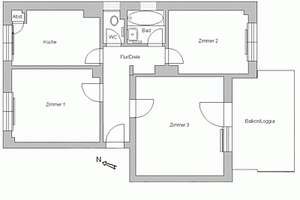 Für Schnellentschlossene! 3 Zi.-EG-Wohnung mit Balkon. – Ernst-Moritz-Arndt-Str. 41, 46240 Eigen, Bottrop – Vorschaubild 3