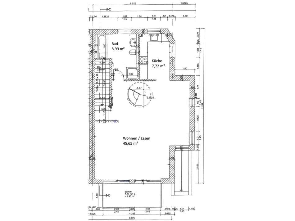 Grundriss 1. OG - Wohnung 2