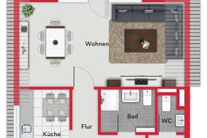 Ansprechende Dachgeschosswohnung
in ruhiger Wohnlage – Die vollständige Adresse der Immobilie erhältst du vom Anbieter., 26133 Kreyenbrück, Oldenburg (Oldenburg) – Vorschaubild 20