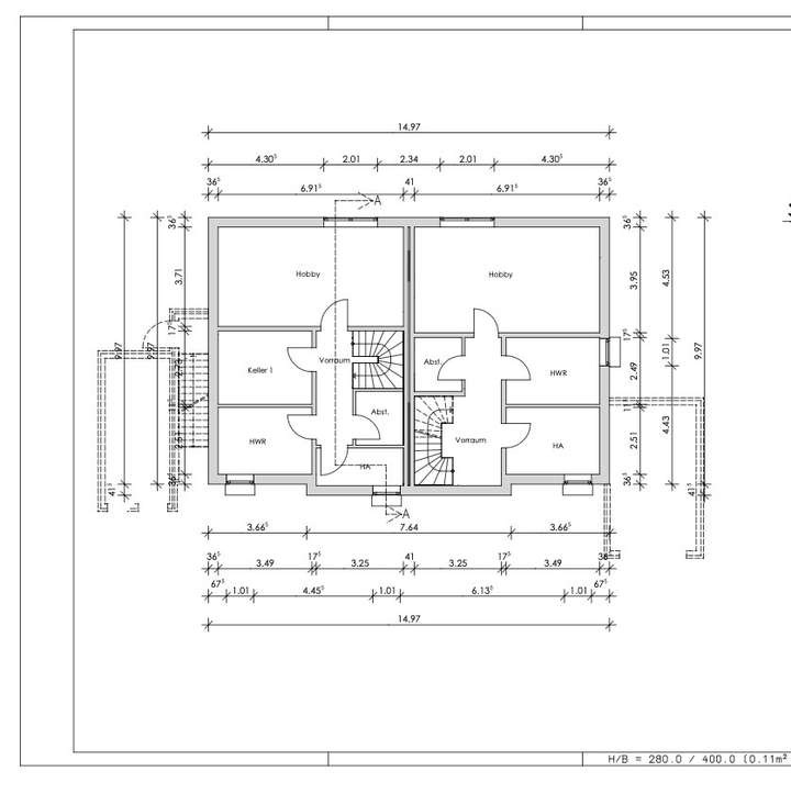 Kellergeschoss. Gesamt