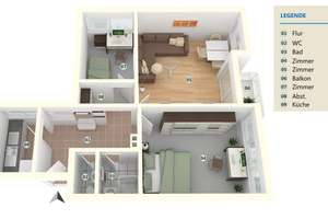 Helle 3-Zimmer-Wohnung mit Balkon und Blick ins Grüne in Berlin-Schmargendorf – Die vollständige Adresse der Immobilie erhältst du vom Anbieter., 14193 Schmargendorf, Berlin – Vorschaubild 14
