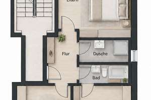 Haus-im-Haus mit Garten: 4-Zimmer-Maisonette in Düsseldorf-Wersten – 40591 Wersten, Düsseldorf – Vorschaubild 20