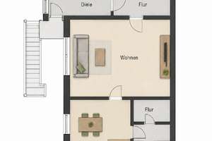 Helle Wohnung mit Garage in Oberhausen Alsfeld – Die vollständige Adresse der Immobilie erhältst du vom Anbieter., 46145 Alsfeld, Oberhausen – Vorschaubild 2