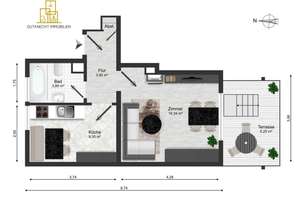 Eigennutzung oder Kapitalanlage – 1-Zimmer-Wohnung mit Terrasse in KA-Grötzingen – Die vollständige Adresse der Immobilie erhältst du vom Anbieter., 76229 Grötzingen, Karlsruhe – Vorschaubild 5