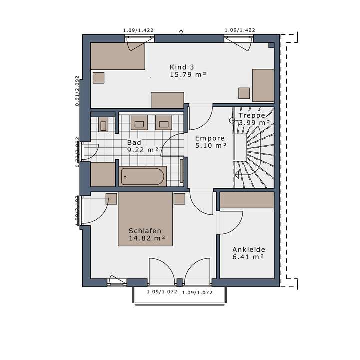 Grundriss Dachgeschoss