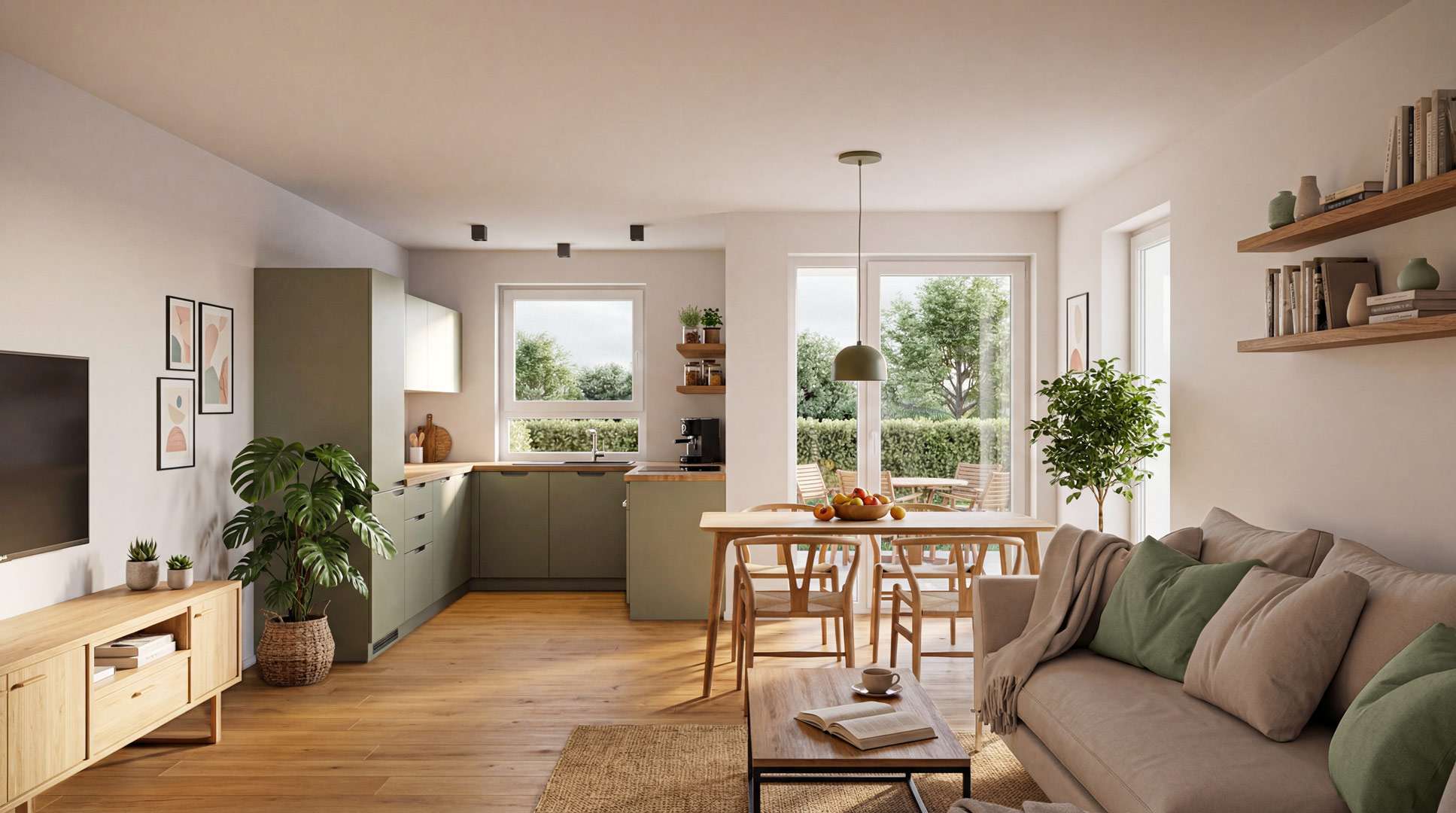 WohnArt 8 - 3 Zi.-Wohnung mit großem Gartenanteil