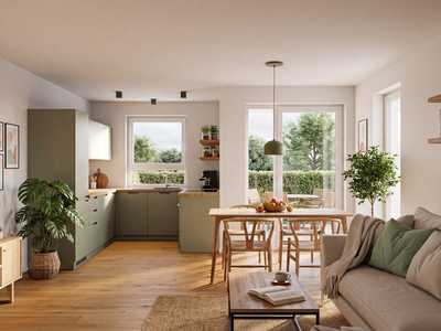 3 Zimmerwohnung mit großem Gartenanteil