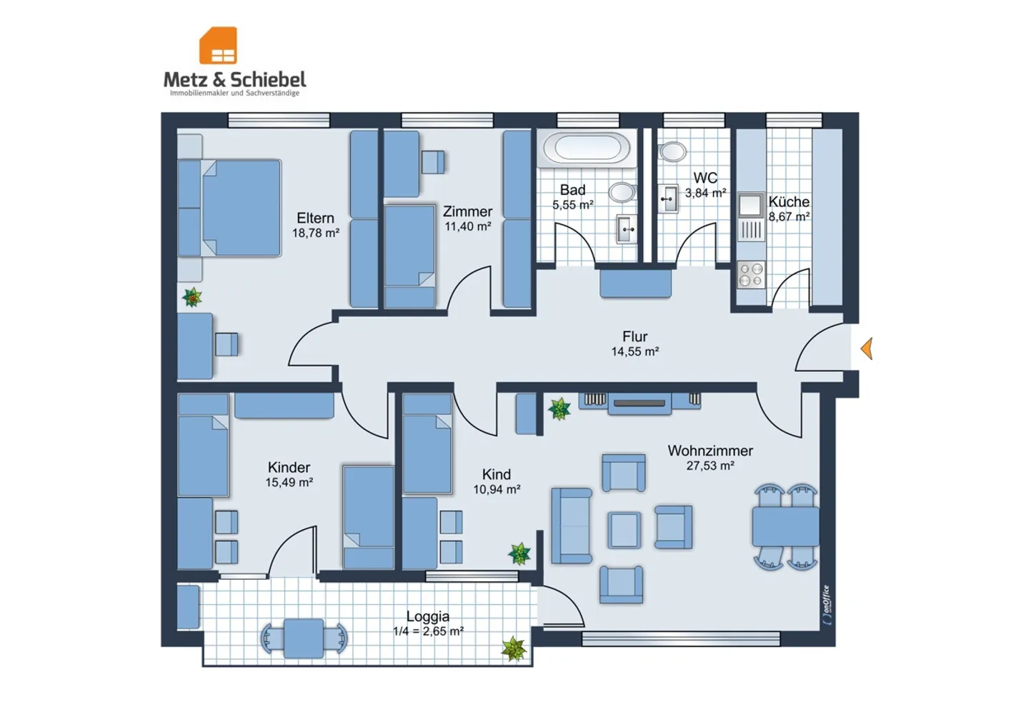 Familien-Traum in Ingelheim: 120m² Wohnfläche, 3 - 4 Schlafzimmer, zentrale Lage mit Platz für alle!, Mainz Bingen Kreis – Bild 4