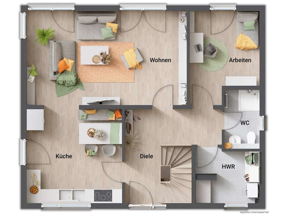 Beispiel EG Dusch-WC