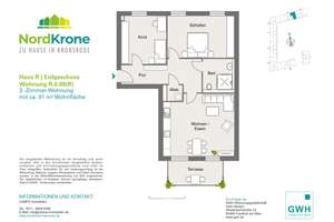 2 MONATE MIETFREI* Neubau Hannover Kronsrode: EBK, Terrasse/Garten, Fußbodnhzng, Jalousien, Lift, TG – Hinterm Heidbleek 4, 30539 Bemerode, Hannover – Vorschaubild 13
