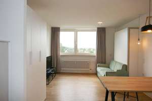 N-Marienberg: Top-möbliertes 1-Zi-Apartment (3.OG m. L.) nähe Flughafen – Die vollständige Adresse der Immobilie erhältst du vom Anbieter., 90411 Mooshof, Nürnberg – Vorschaubild 2