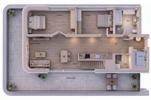 Erstbezug Penthouse: Dachterrasse in den Elbvororten – 106,2 m², 2. OG – Tönninger Weg 73 a, 22609 Osdorf, Hamburg – Vorschaubild 7