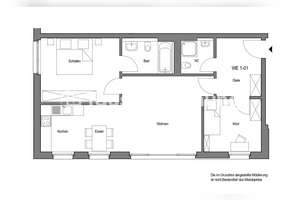 Tauschwohnung: Kalk: Helle Wohnung zum Tauschen in Köln – Die vollständige Adresse der Immobilie erhältst du vom Anbieter., 51105 Humboldt/Gremberg, Köln – Vorschaubild 2