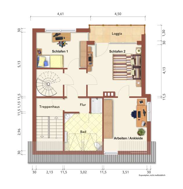 Obergeschoss alternativ