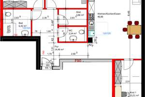 4-Zimmer-Wohnung mit 121,54 m² inmitten der Bielefelder Innenstadt – Kernsaniert (WHG 12) – Zimmerstraße 16, 33602 Mitte, Bielefeld – Vorschaubild 4