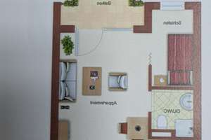 Geschmackvolle 1,5-Raum-Wohnung mit Balkon und EBK in Saarbrücken-City  – Preußenstraße 9, 66111 Sankt Johann, Saarbrücken – Vorschaubild 7