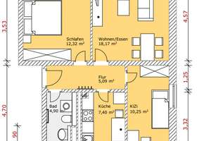 Helle 3-Zimmer-Wohnung mit Balkon in ruhiger Lage von Hannover-Vinnhorst – Niederaue 31, 30419 Vinnhorst, Hannover – Vorschaubild 5