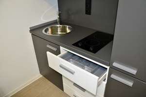 Studenten-Appartement Nr. 1 - Campus Viva München V (Nur vermietbar an Studenten und Azubis) – Baierbrunner Straße 44, 81379 Obersendling, München – Vorschaubild 6
