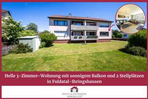 Helle 3-Zimmer-Wohnung mit sonnigem Balkon und 2 Stellplätzen in Fuldatal-Ihringshausen – Die vollständige Adresse der Immobilie erhältst du vom Anbieter., 34233 Fuldatal – Vorschaubild 1