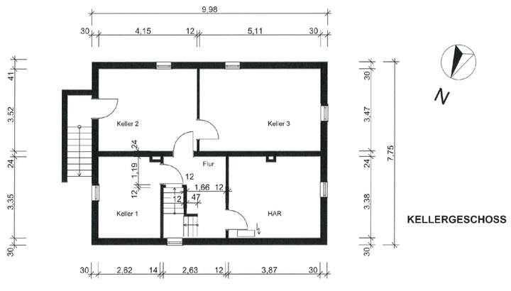 Grundriss Kellergeschoss