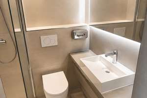 Hotel-Atmosphäre: vollausgestattetes möbliertes ehemaliges Hotelzimmer in Karlsruhe zu vermieten. – Kriegstr. 51, 76133 Innenstadt-West, Karlsruhe – Vorschaubild 7