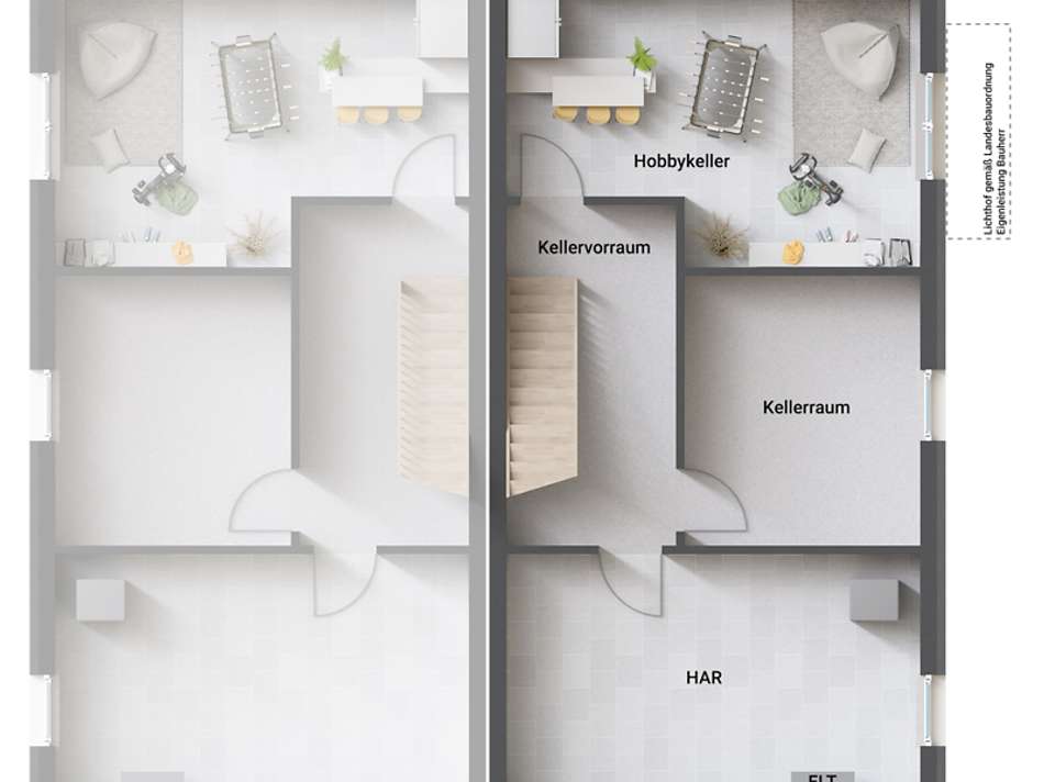Beispiel SW Wohnkeller