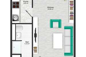 Helle und geräumige 1-Zimmer-Wohnung mit Balkon! und EBK! – Appenzeller Straße 137, 81475 München – Vorschaubild 9