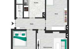 3- Zimmerwohnung mit Stellplatz - Ihr Rohdiamant in attraktiver Umgebung – Die vollständige Adresse der Immobilie erhältst du vom Anbieter., 51103 Kalk (Ortsteil), Köln – Vorschaubild 9