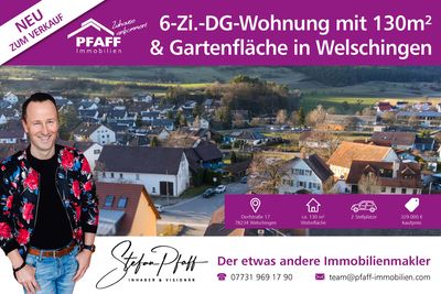 Zuhause ankommen in Welschingen - 6 Zi.-DG-Wohnung mit 130 m², 2 Stellplätzen und Gartenfläche