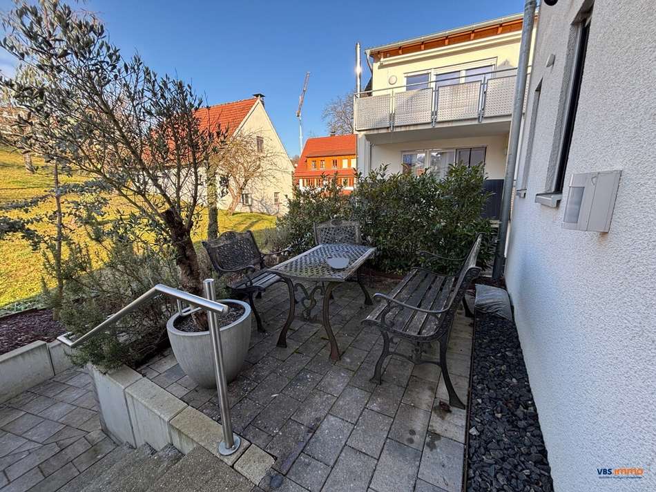 Terrasse vor dem Haus