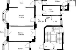 Altbauliebe pur – stilvolle 5-Zimmer-Wohnung mit Charakter – Die vollständige Adresse der Immobilie erhältst du vom Anbieter., 80636 Sankt Vinzenz, München – Vorschaubild 11