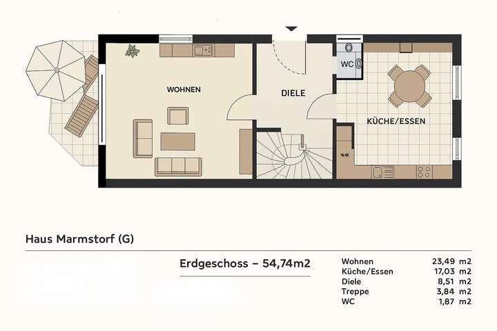 Grundriss - Erdgeschoss