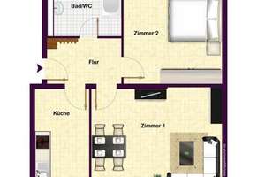 Ammonstraße! Siedlungshaus! 2 Zimmer mit Einbauküche – Ammonstraße 16, 9116 Altendorf, Chemnitz – Vorschaubild 8