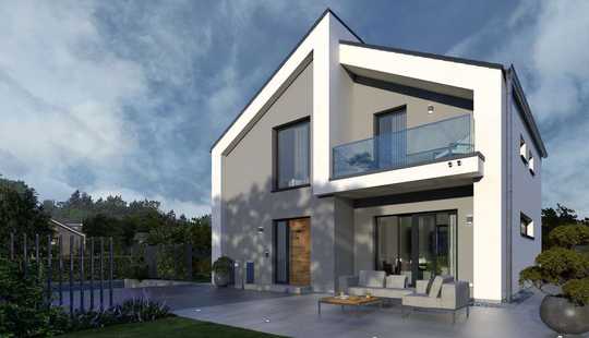 Bild von Einfamilienhaus mit modernem Designanspruch
