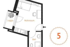 Stylisches Studentenapartment mit Balkon in Bestlage am Wöhrder See – Bartholomäusstraße 54, 90489 Veilhof, Nürnberg – Vorschaubild 15