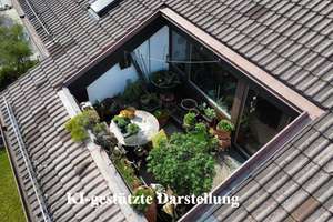 See- und Gebirgsblick ...  Dachgeschoss-Wohnung in zentraler Lage  – Die vollständige Adresse der Immobilie erhältst du vom Anbieter., 82418 Murnau am Staffelsee – Vorschaubild 2