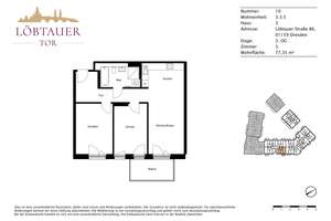 Perfekt für kleine Familien: Praktische 3-Zimmer-Wohnung mit Balkon – Löbtauer Straße 86, 1159 Friedrichstadt, Dresden – Vorschaubild 11