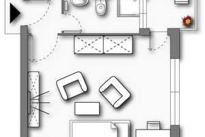 Ideal geschnitte 1 - Zimmer Erdgeschosswohnung in Uetersen | 30 m² – Ahornweg 22, 25436 Pinneberg (Kreis) – Vorschaubild 4