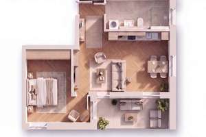 Stilvolle 2-Zimmer-Erdgeschosswohnung mit Terrasse in den AUREUM RESIDENCES – Die vollständige Adresse der Immobilie erhältst du vom Anbieter., 86165 Lechhausen-Süd, Augsburg – Vorschaubild 5