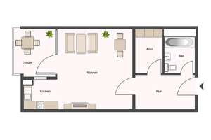 Stilvoll modernisiert: 1-Zimmer-Apartment in Langen – Weserstraße 11, 63225 Langen (Hessen) – Vorschaubild 8