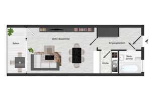 IDEAL FÜR EIGENNUTZER & KAPITALANLEGER: Helle 1-Zimmer-Wohnung mit sonnigem Balkon & Tageslichtbad – Die vollständige Adresse der Immobilie erhältst du vom Anbieter., 81375 Neuhadern, München – Vorschaubild 10
