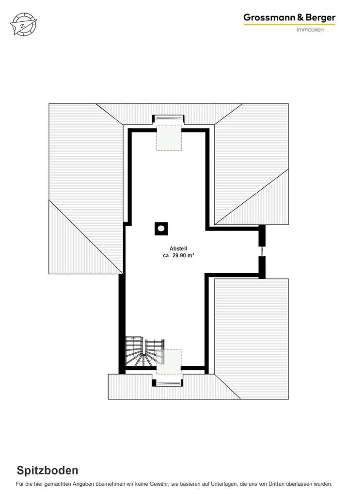 Grundriss Spitzboden