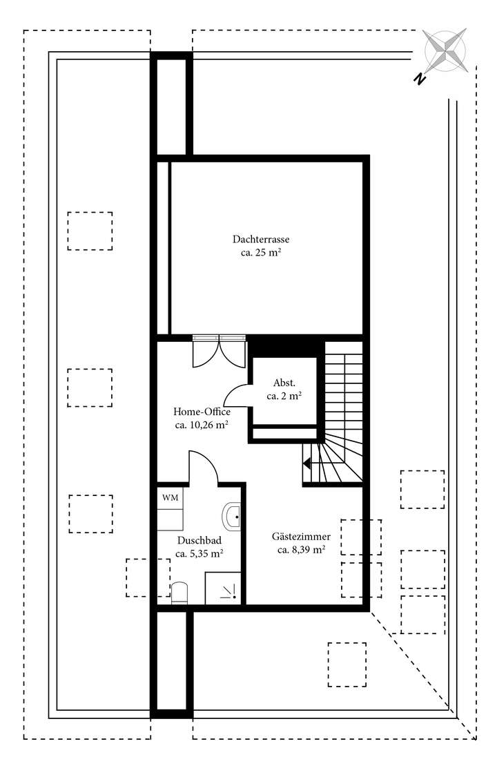 Grundriss Spitzboden