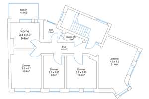 Helle 4-Zimmer-Wohnung in zentraler Lage von Kiel-Schreventeich – Die vollständige Adresse der Immobilie erhältst du vom Anbieter., 24116 Schreventeich, Kiel – Vorschaubild 2