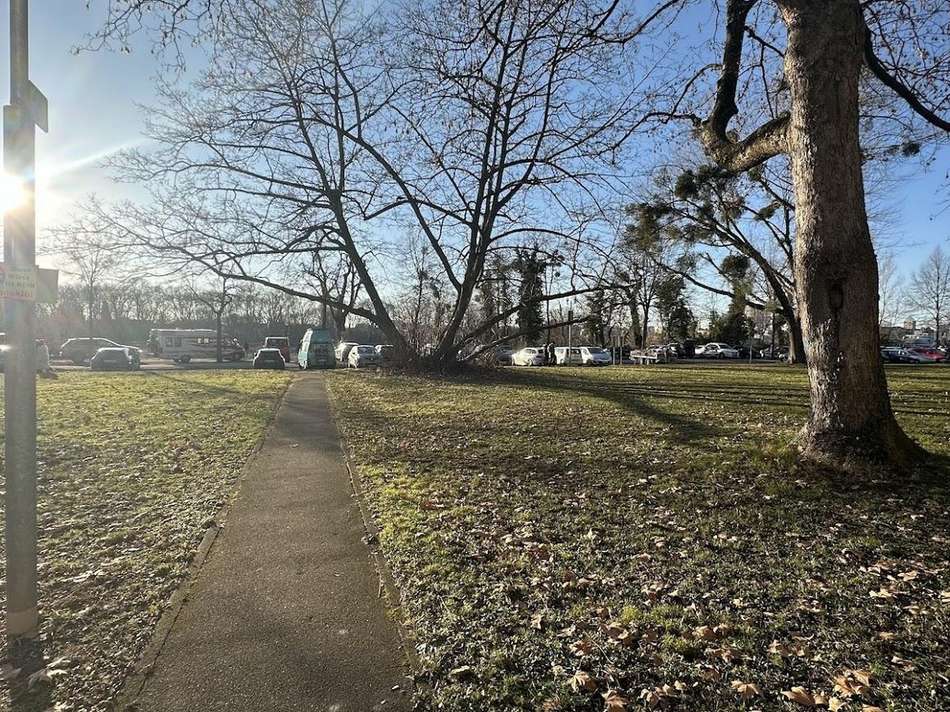 Blick vom Balkon zum Rhein