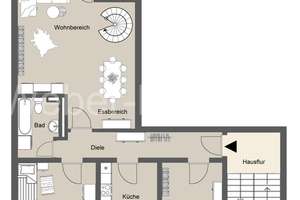 Attraktive Maisonette-Wohnung am Brüser Berg mit Dachterrasse plus TG-Stellplatz – Die vollständige Adresse der Immobilie erhältst du vom Anbieter., 53125 Brüser Berg, Bonn – Vorschaubild 3